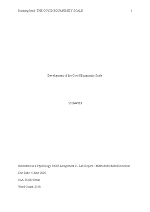 Creating a new scale for measuring equanimity - Scale Development ...