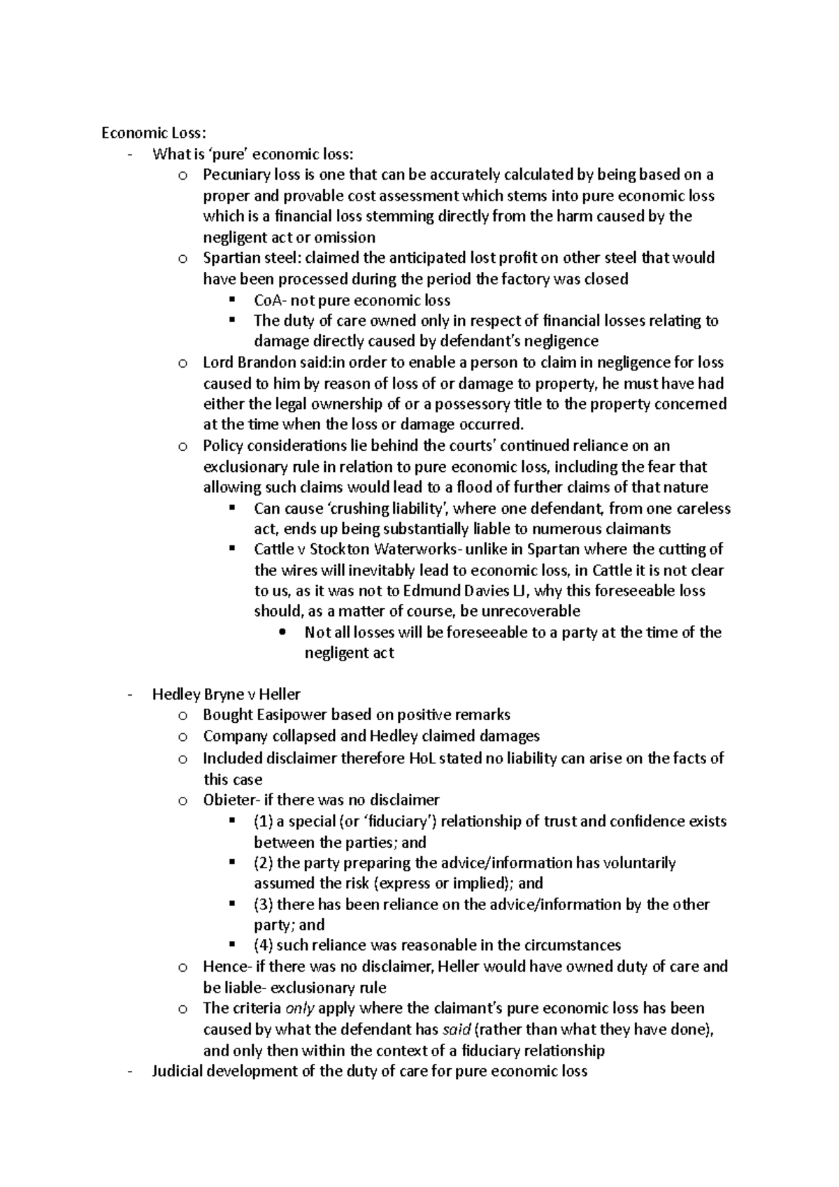 economic-loss-notes-economic-loss-what-is-pure-economic-loss-o