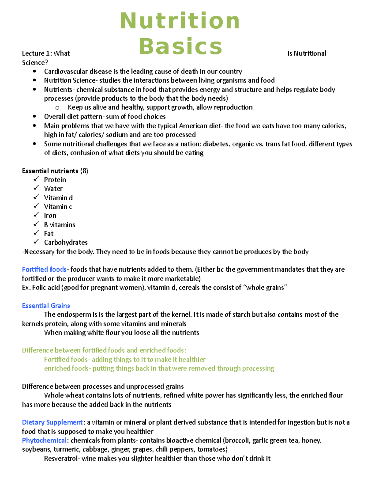 1.Nutrition Basics - trans fat food, different types of diets ...