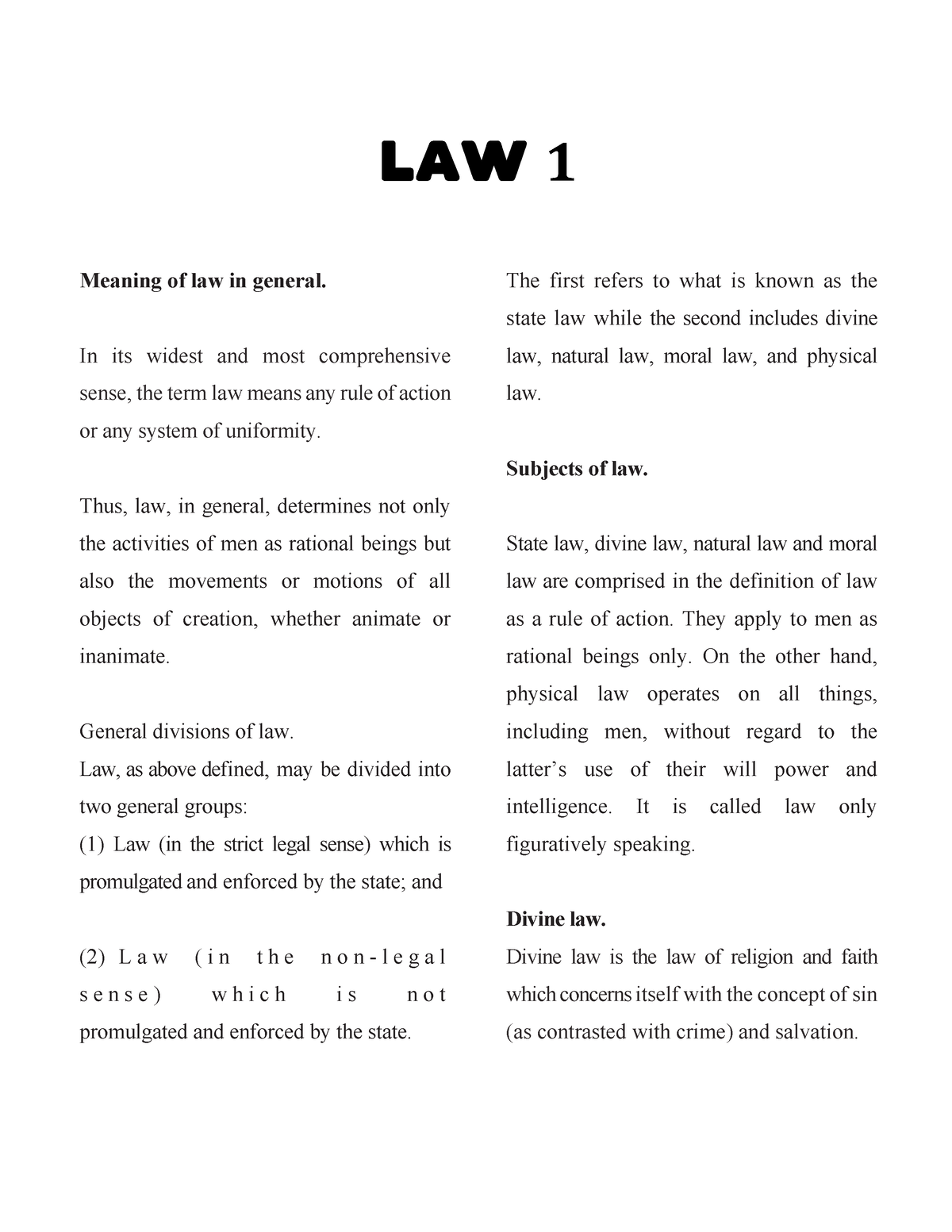 obligations-lecture-notes-1-law-1-meaning-of-law-in-general-in-its