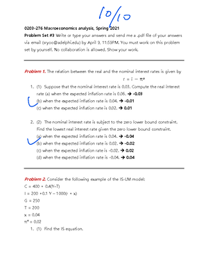 Macroeconomics Analysis Notes - Macroeconomics Analysis Lecture Notes ...