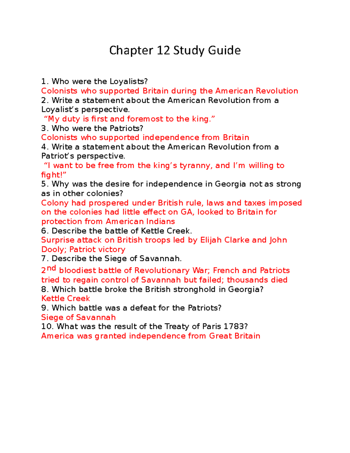 Chapter 12 Study GuideI'm Only Doing This To Get Free Access. I Need ...