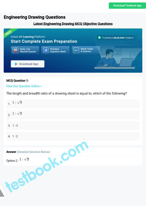 CBSE Class 12 Engineering Graphics Worksheet Set E Solved
