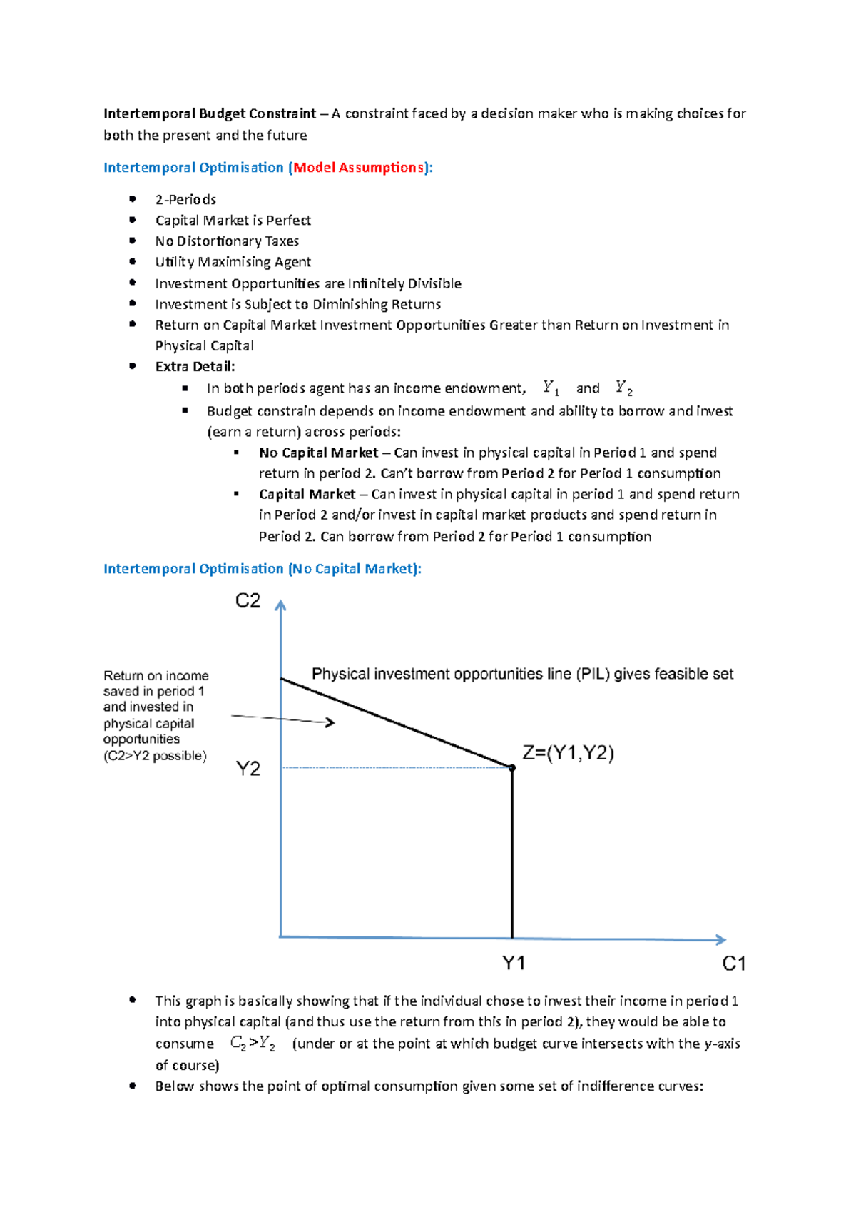 Economics of Money and Banking Lecture 2 Notes - Intertemporal Budget ...