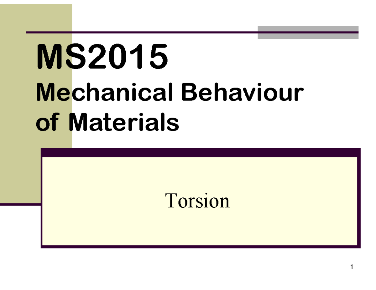 ms2015-l4-a-torsion-fjfjfjfjf-ms-mechanical-behaviour-of