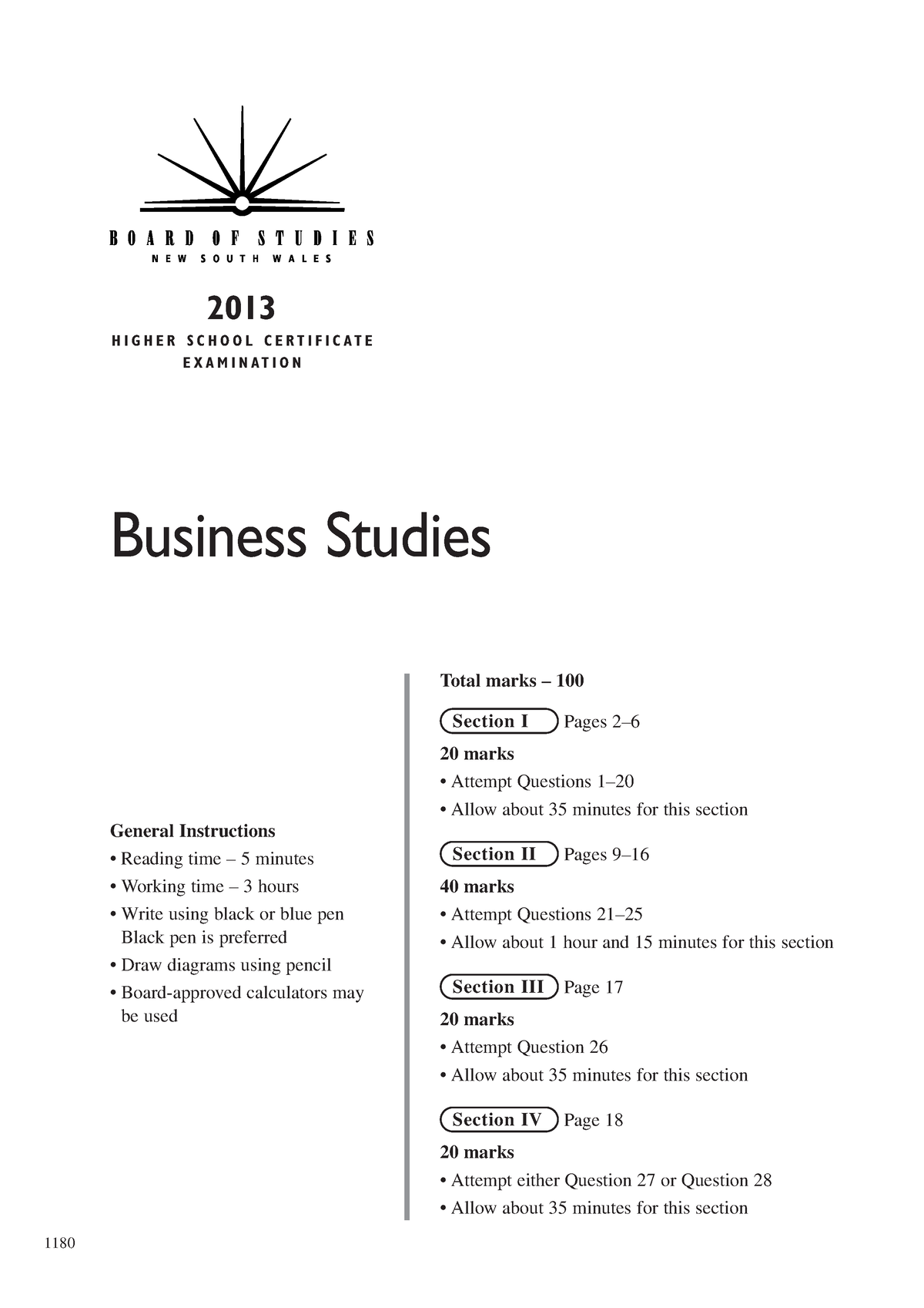 business essay example hsc