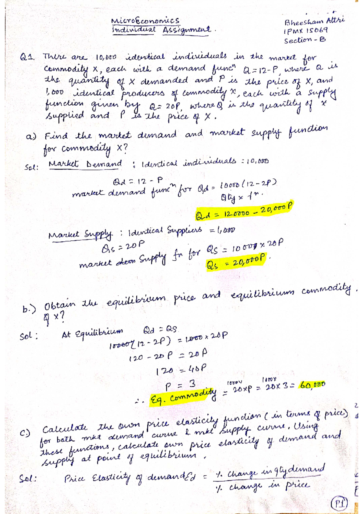 ME Individual assignment ipmx 15069 - Micro Economics - Studocu