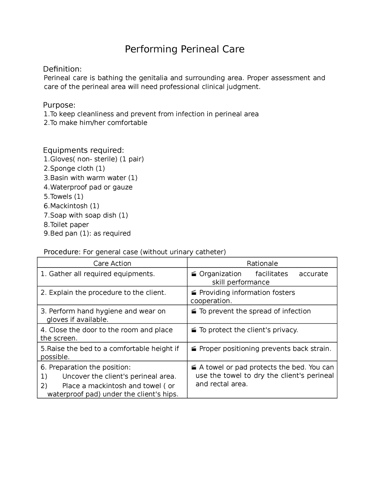 performing-perineal-care-performing-perineal-care-definition