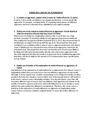 Aggression - notes - Aggression – Mr Homerston Aggression – An act ...