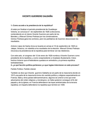 Vicente Guerrero (1783-1831) •