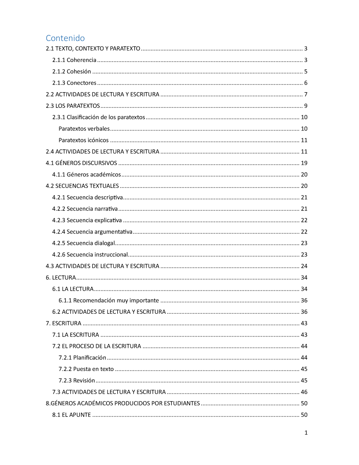 Resumen Ingreso Unlam 2024 - Contenido 2 TEXTO, CONTEXTO Y PARATEXTO 2. ...