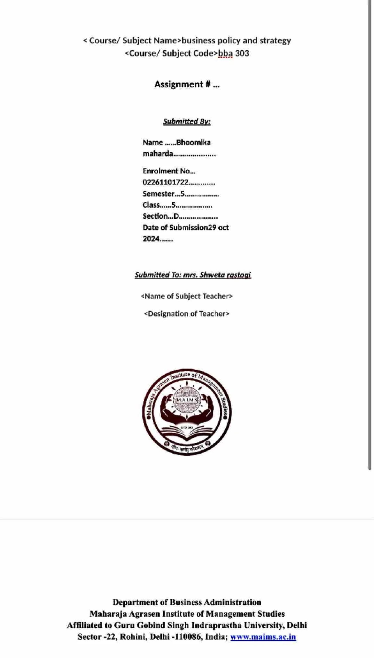 Minor project bba - A MINOR PROJECT REPORT ON “A study of impact of E ...
