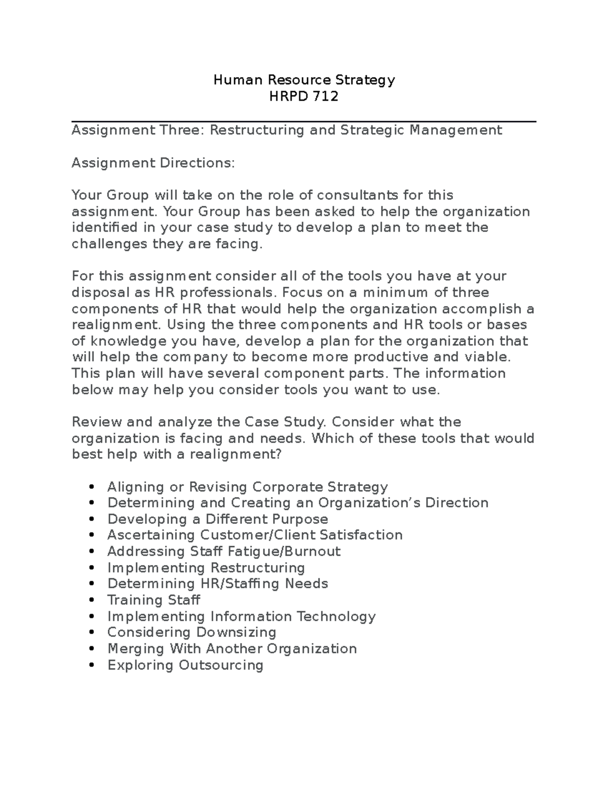 human resource development assignment 3