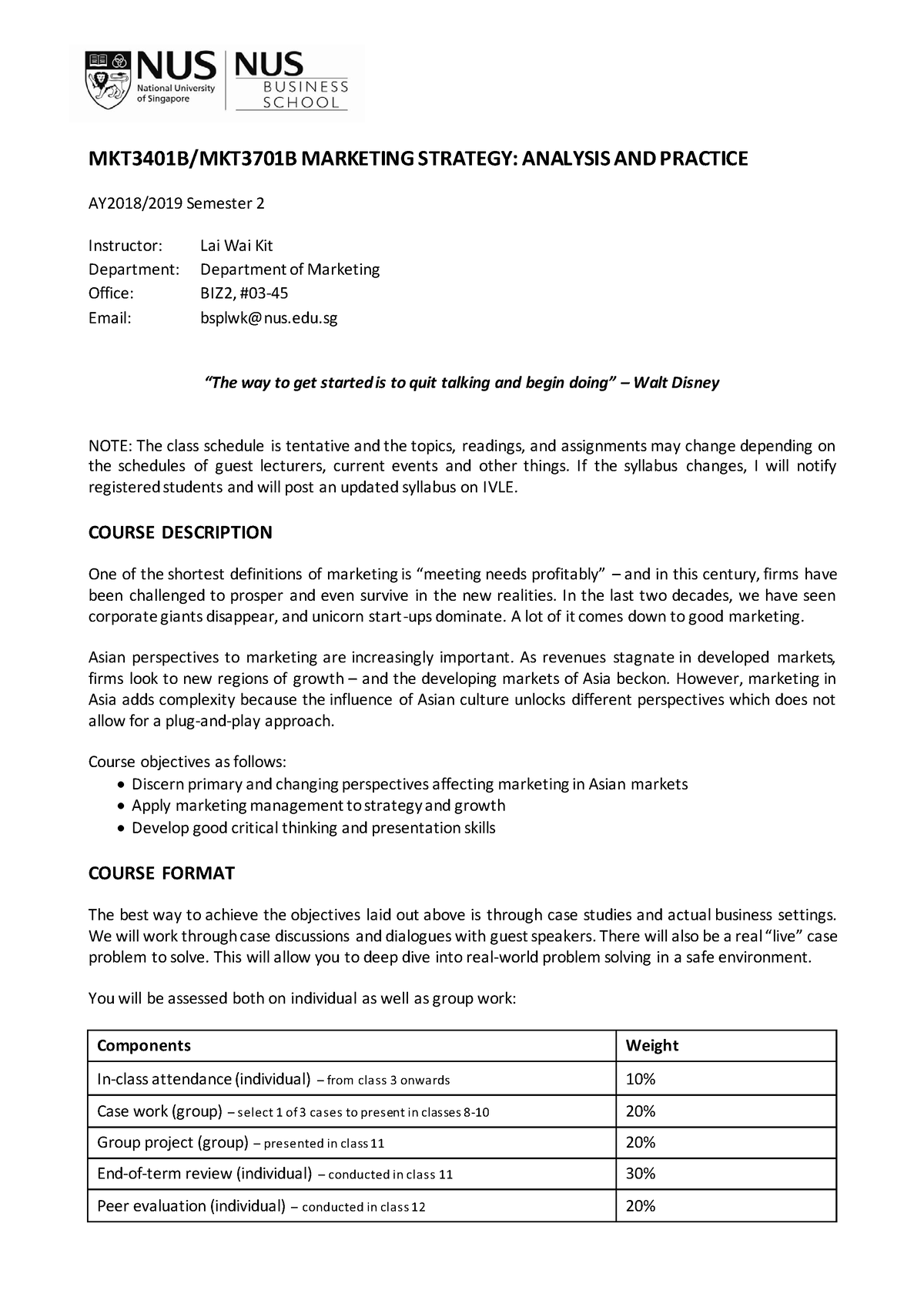 course-outline-mkt3701a-nus-studocu