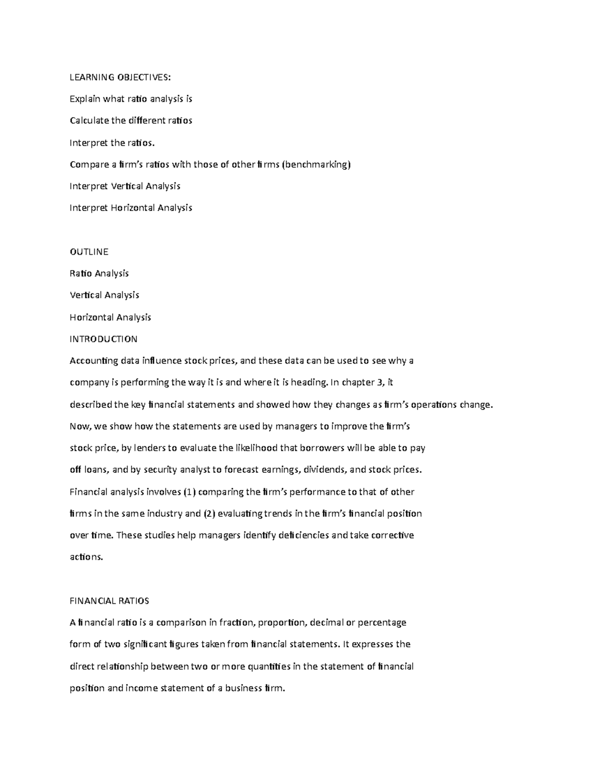 Fin Man Chap 1 - Fin Man Chap 1 - LEARNING OBJECTIVES: Explain what ...