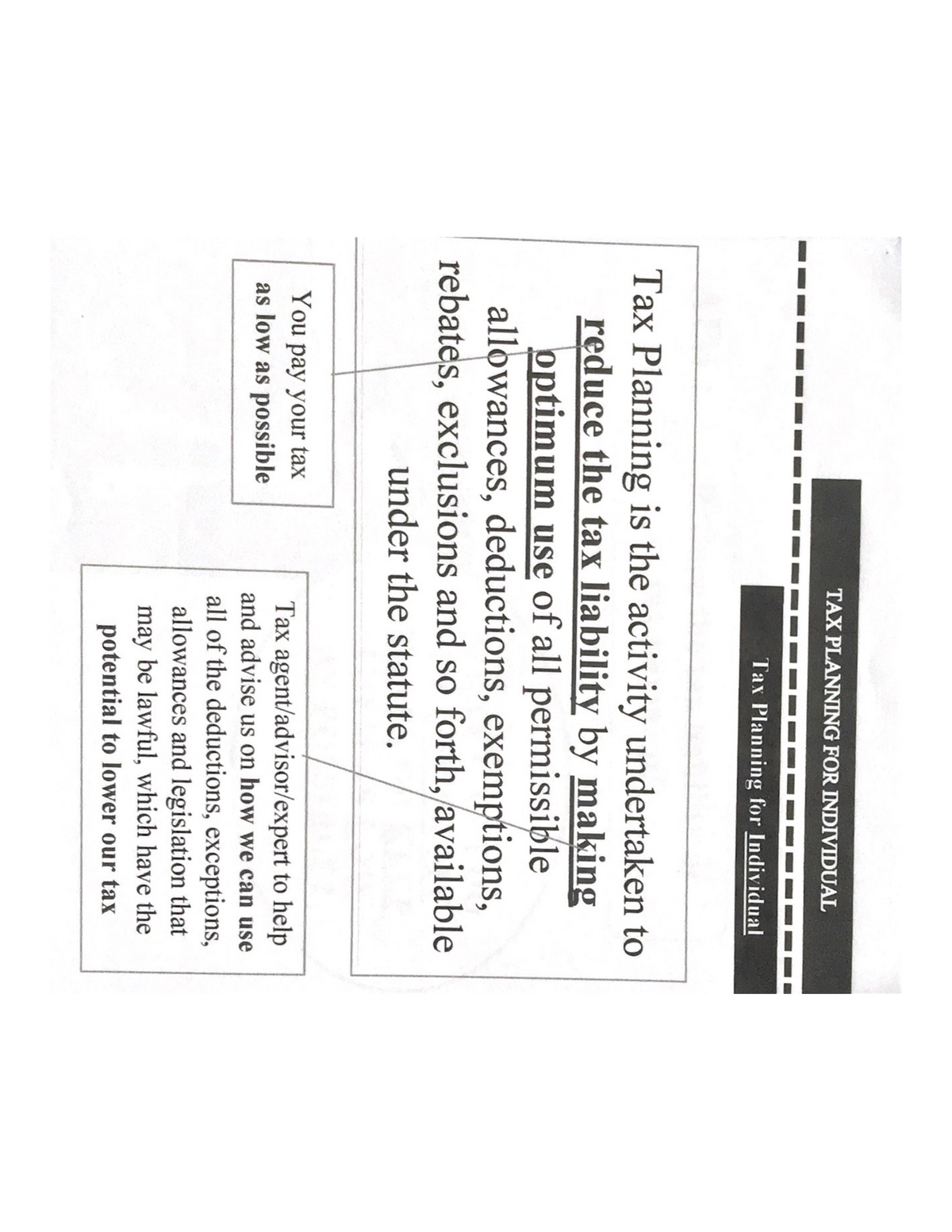 Example Individual Tax Planning Adv. Taxation Studocu