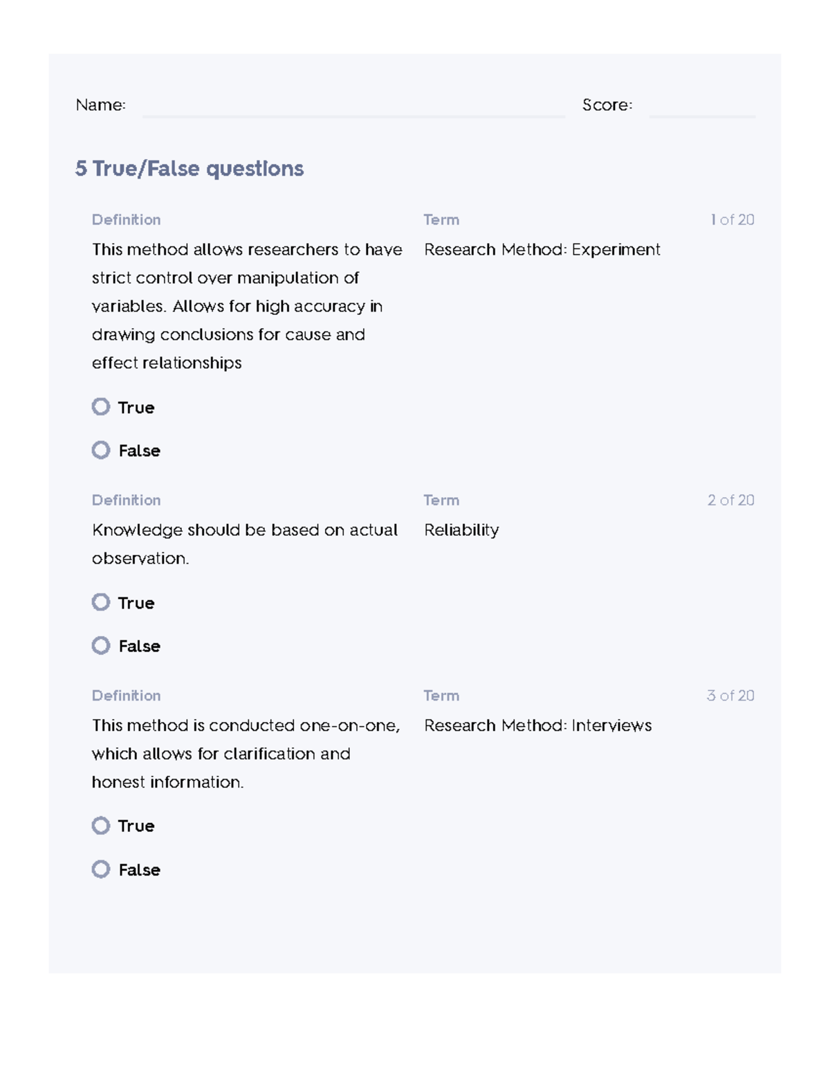 test-psychology-1x03-research-methods-quizlet-name-score-5-true