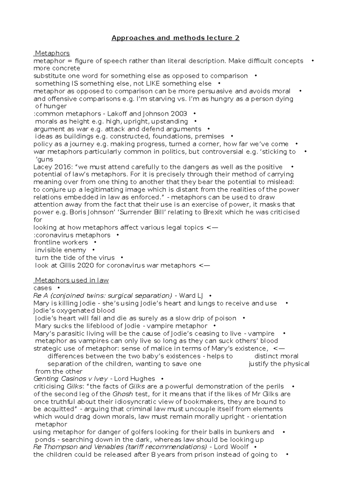 Approaches and methods lecture 2 Make difficult concepts • more