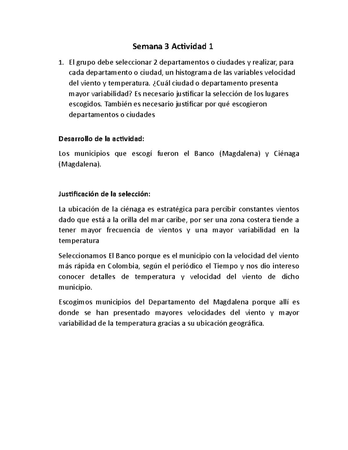 Probabilidad Semana 3 - Entrega 1 - Semana 3 Actividad 1 El Grupo Debe ...