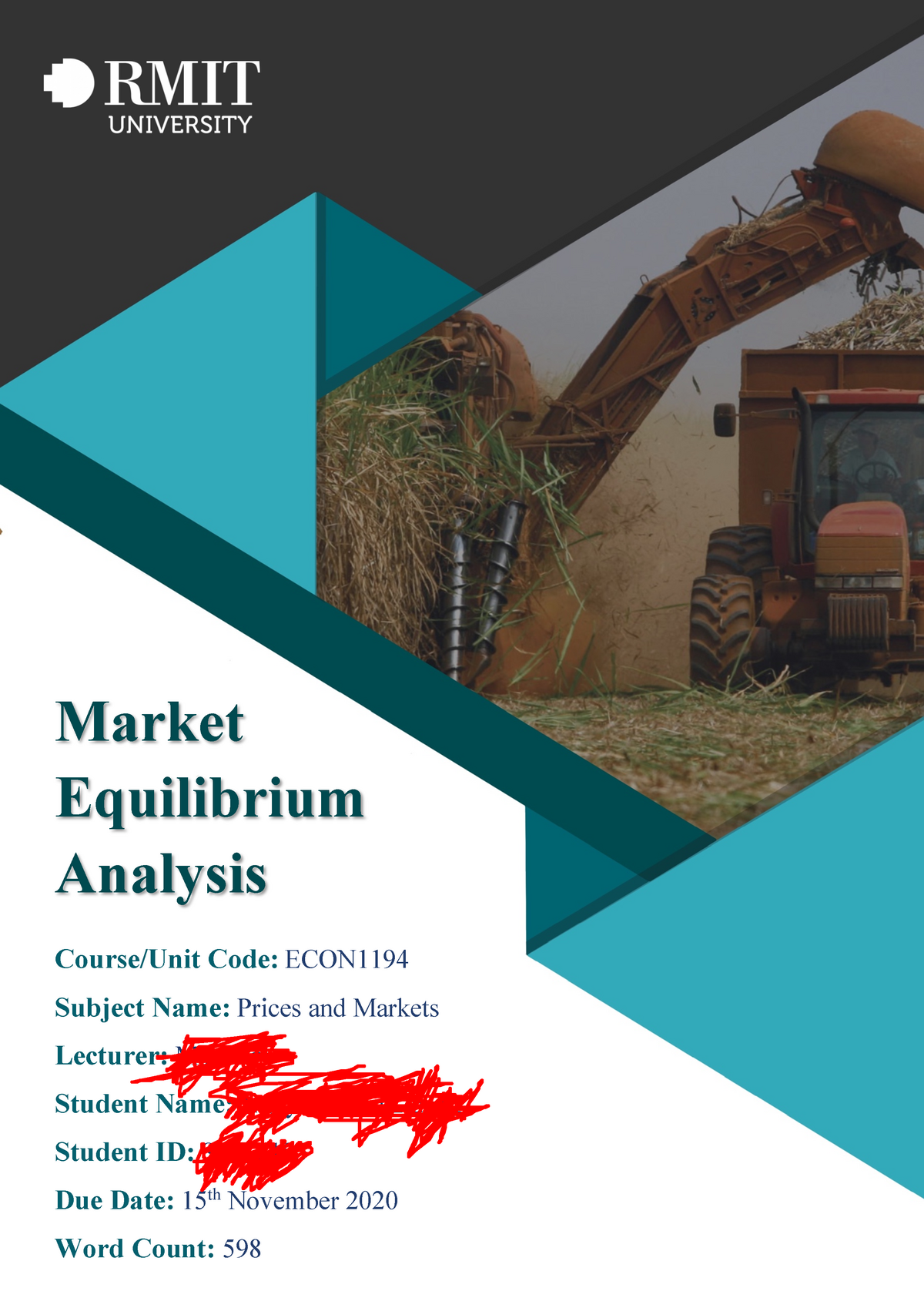 assignment 1 market equilibrium analysis