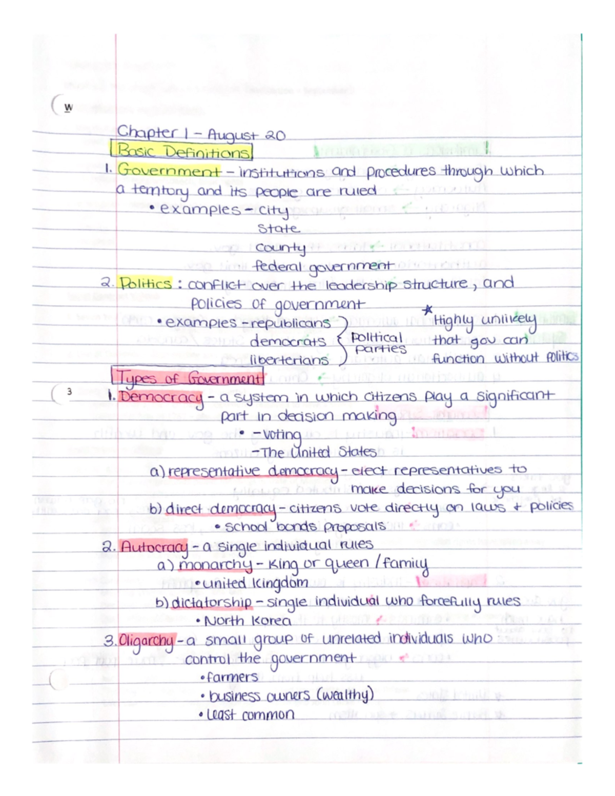 Gov Exam 1 - Lecture notes Exam 1 - POLS 2301 - Studocu