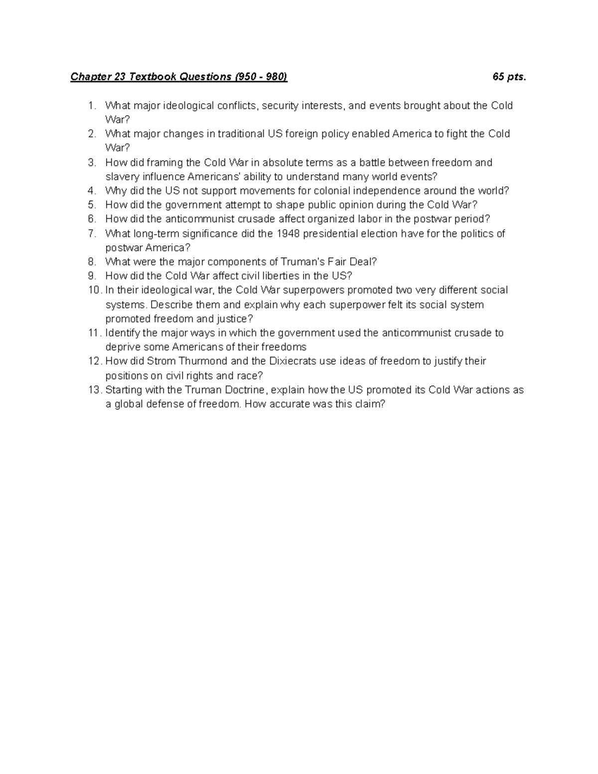 Chapter 23 Textbook Questions - Chapter 23 Textbook Questions (950 ...