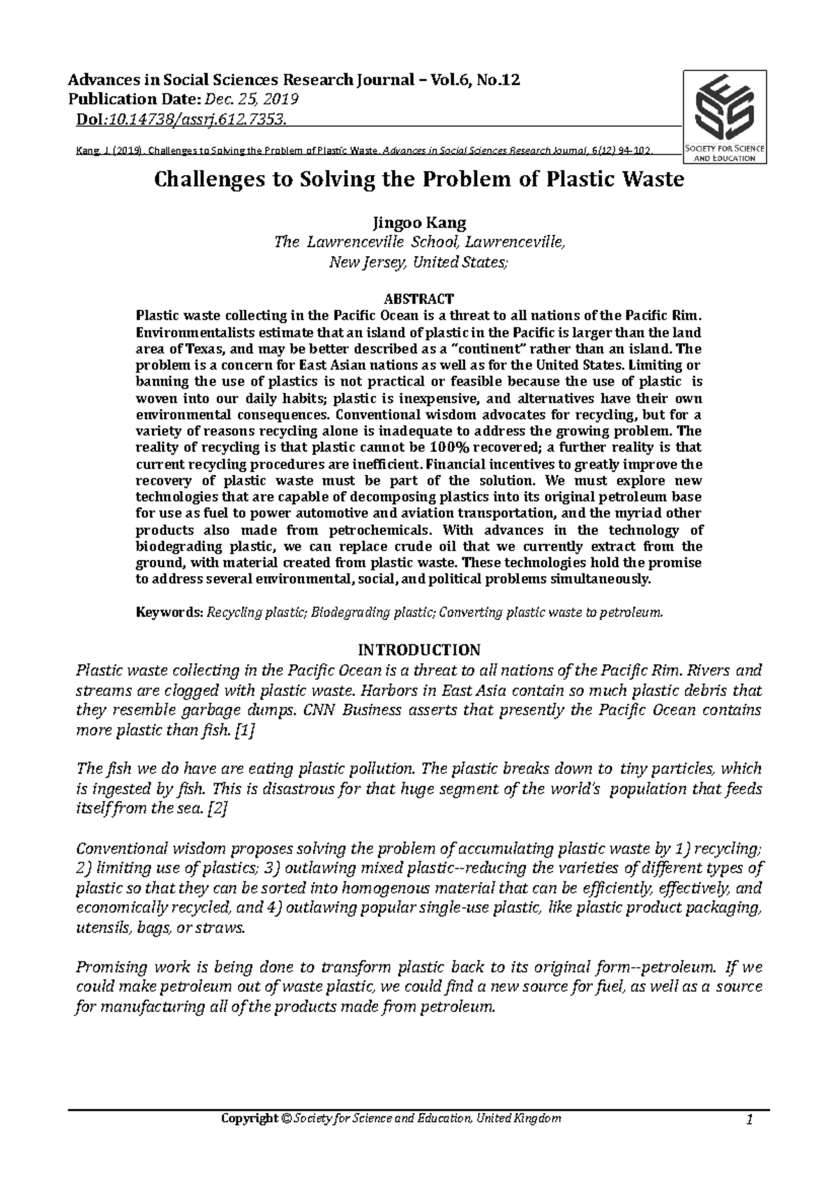 Enviro LAW all the best Copyright © Society for Science and