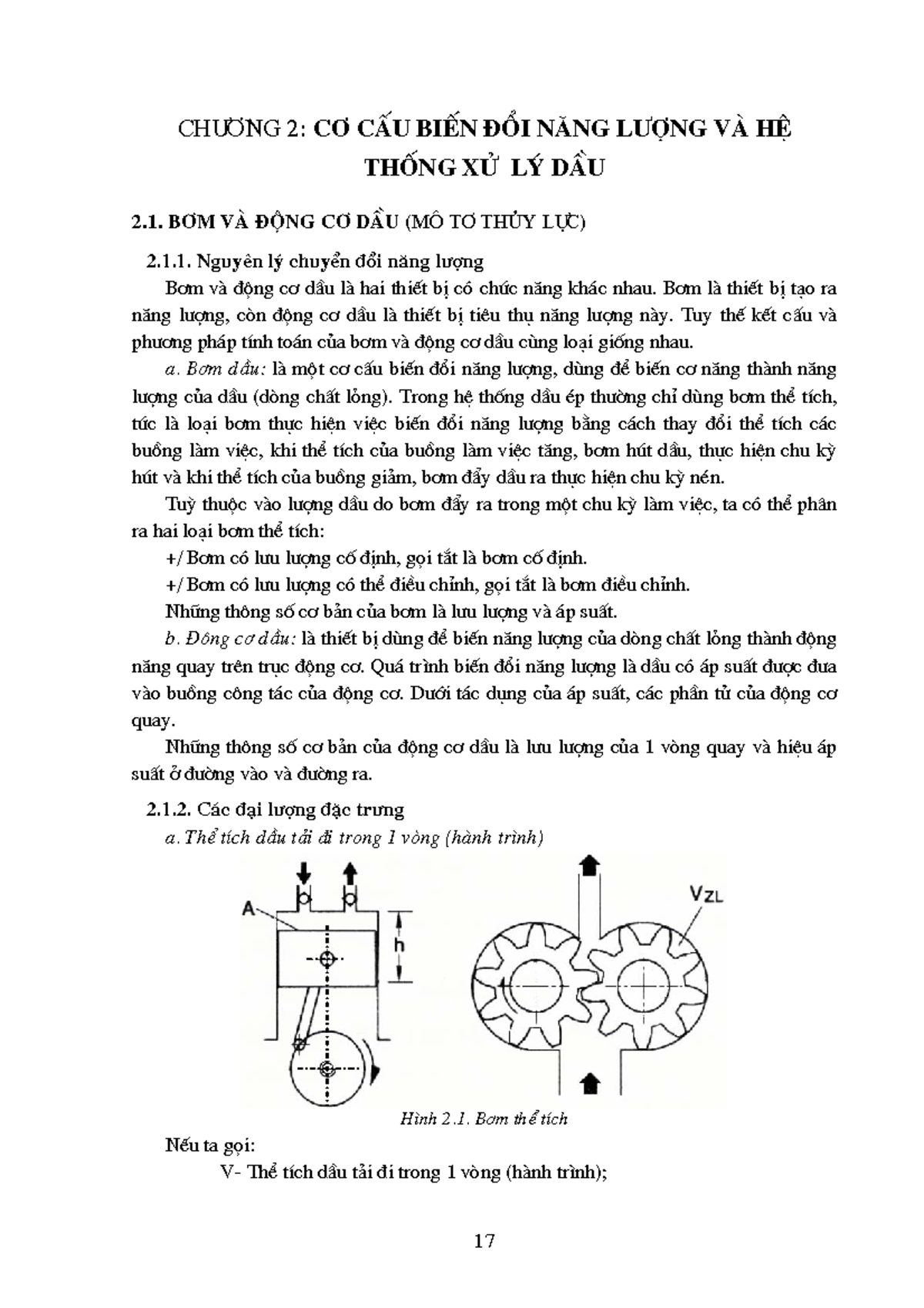 Chuong 2 - Thủy Khí - Ch−¬ng 2: C¬ CÊu BiÕn ®æi N ̈ng L−îng Vμ HÖ Thèng ...