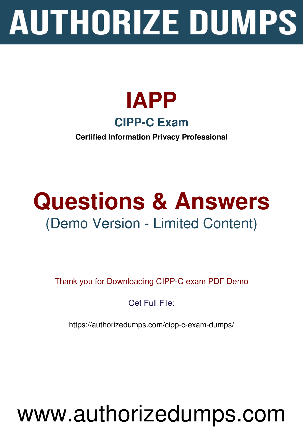CIPP-C Deutsch Prüfungsfragen