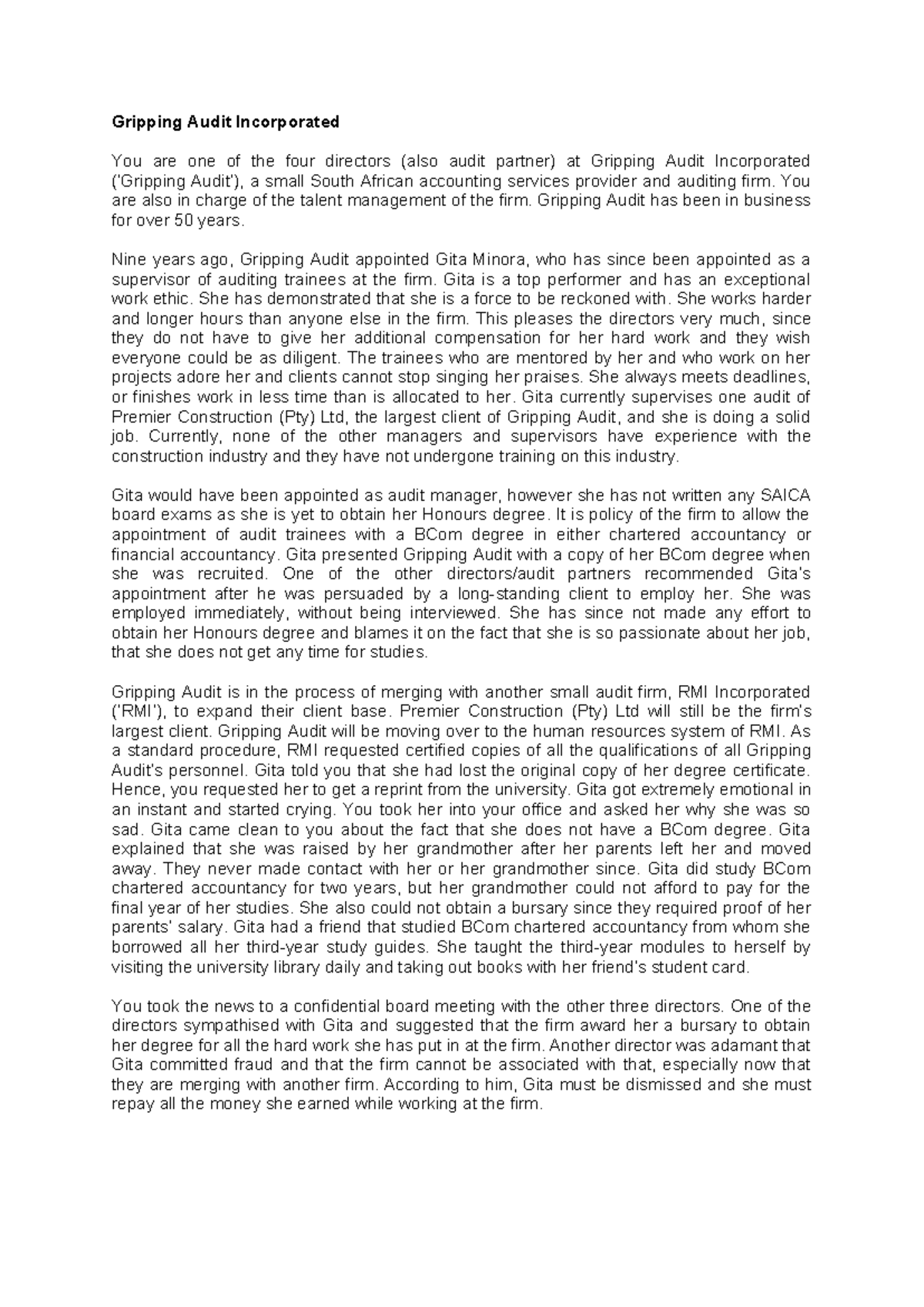 Gripping+Audit+Incorporated+-+class+example - Gripping Audit ...