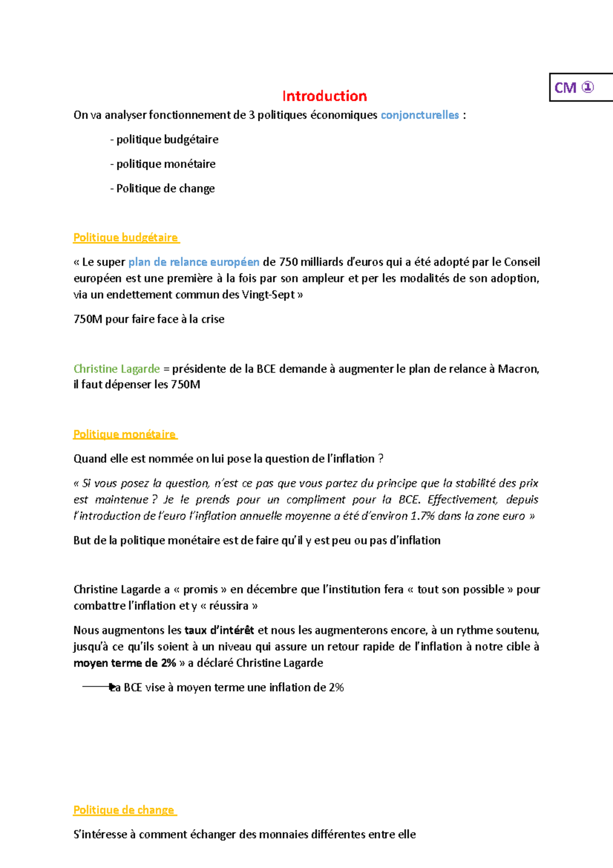 Cours De Macroéconomie - SEM2 - L2 AES - COMPLET - Introduction On Va ...