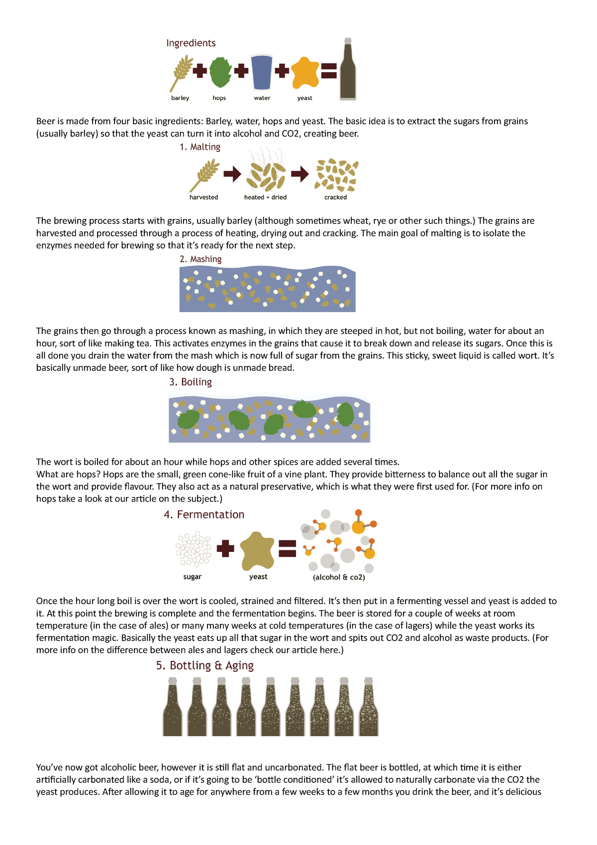 how-beer-is-made-notes-beer-is-made-from-four-basic-ingredients