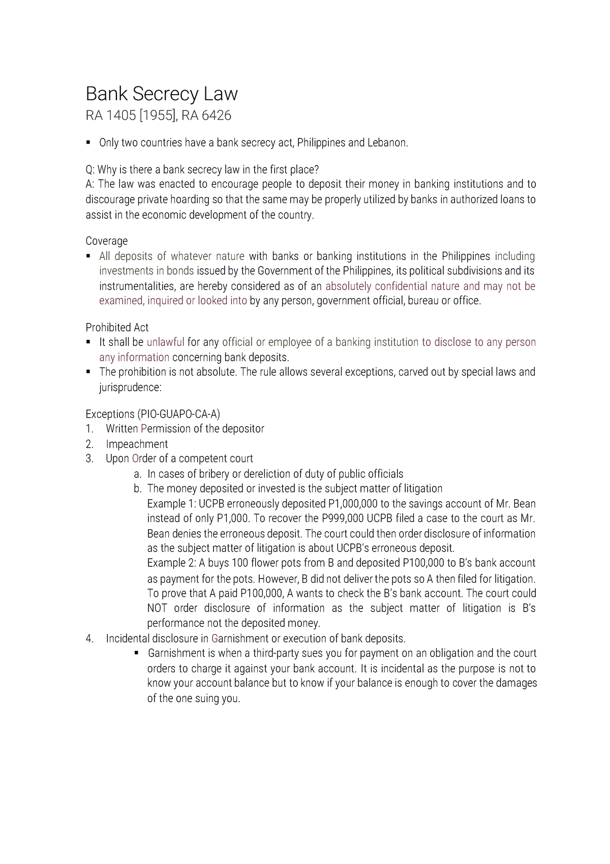 Bank-secrecy-law-bank-secrecy-law Compress - Income Taxation - PUP ...