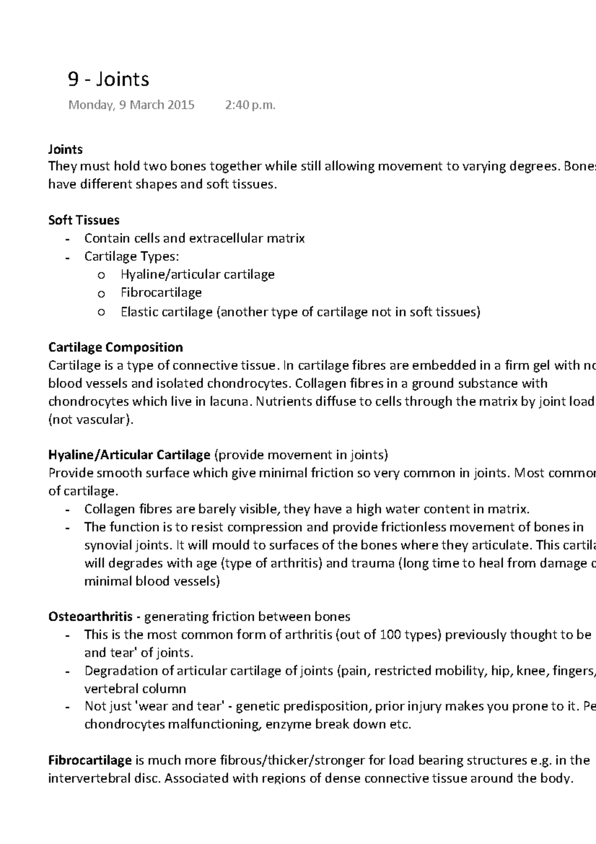 9 - Joints - Complete Lecture Notes 2015 - Warning: TT: undefined ...