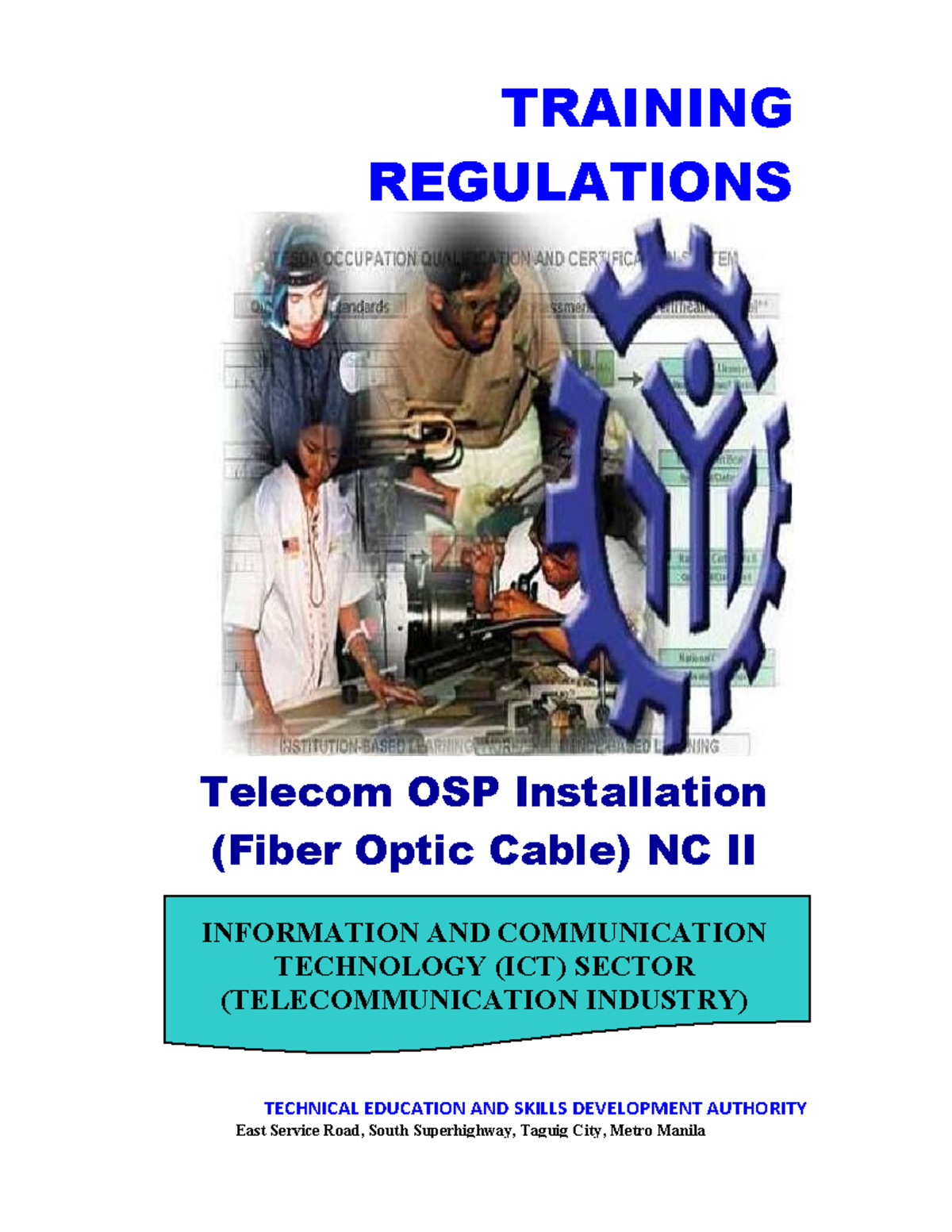 TR - Telecom OSP Installation (Fiber Optic Cable) NC II - TRAINING ...