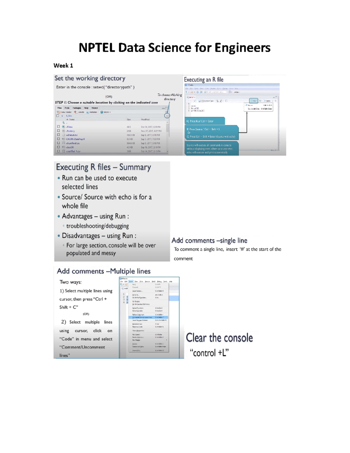 Nptel 1 5 - Notes - NPTEL Data Science For Engineers Week 1 Week Week ...