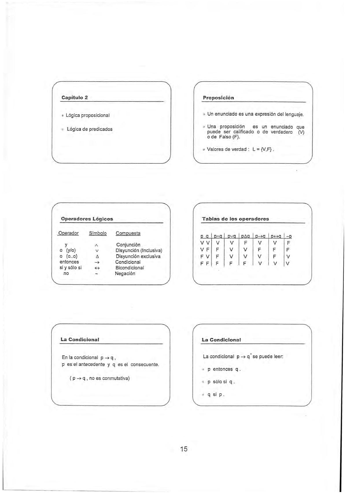 3R. Lógica Proposicional 2 - Capítulo 2 Lógica Proposicional ,, Lóg Ica ...