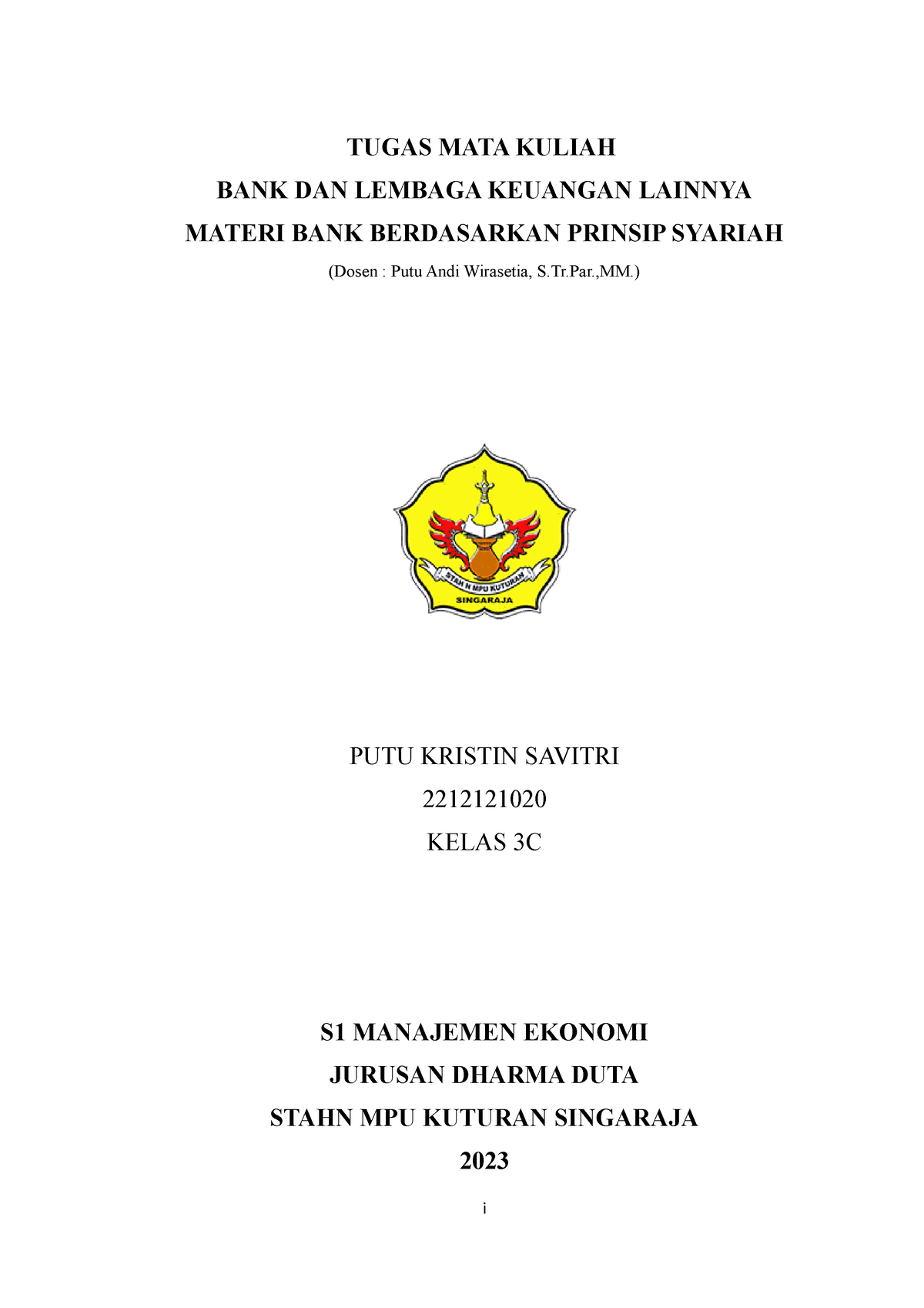 Bank Berdasarkan Prinsip Syariah - TUGAS MATA KULIAH BANK DAN LEMBAGA ...