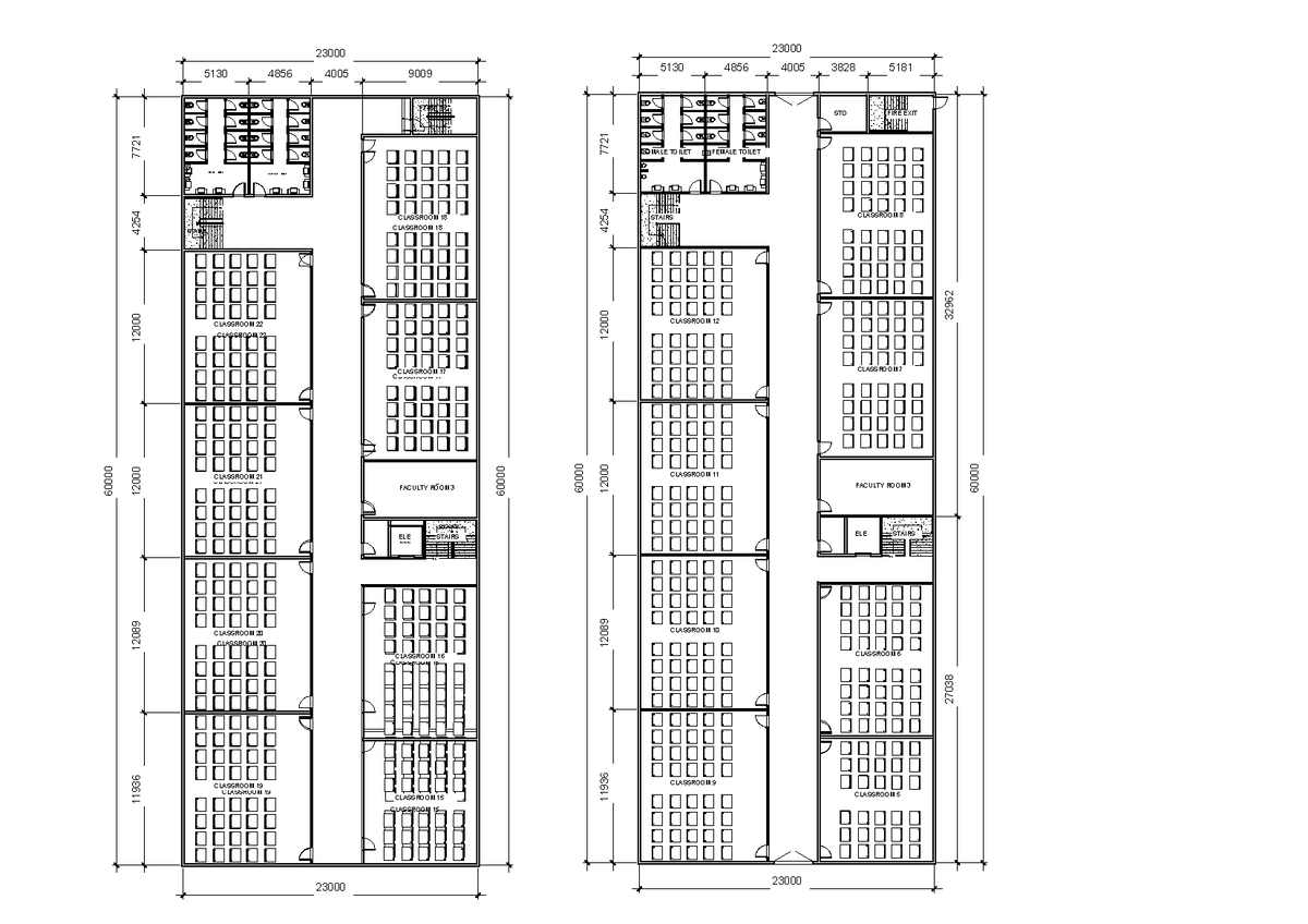 ARCH BLDG 5 - This is for architectural purposes - ELE STAIRS CLASSROOM ...