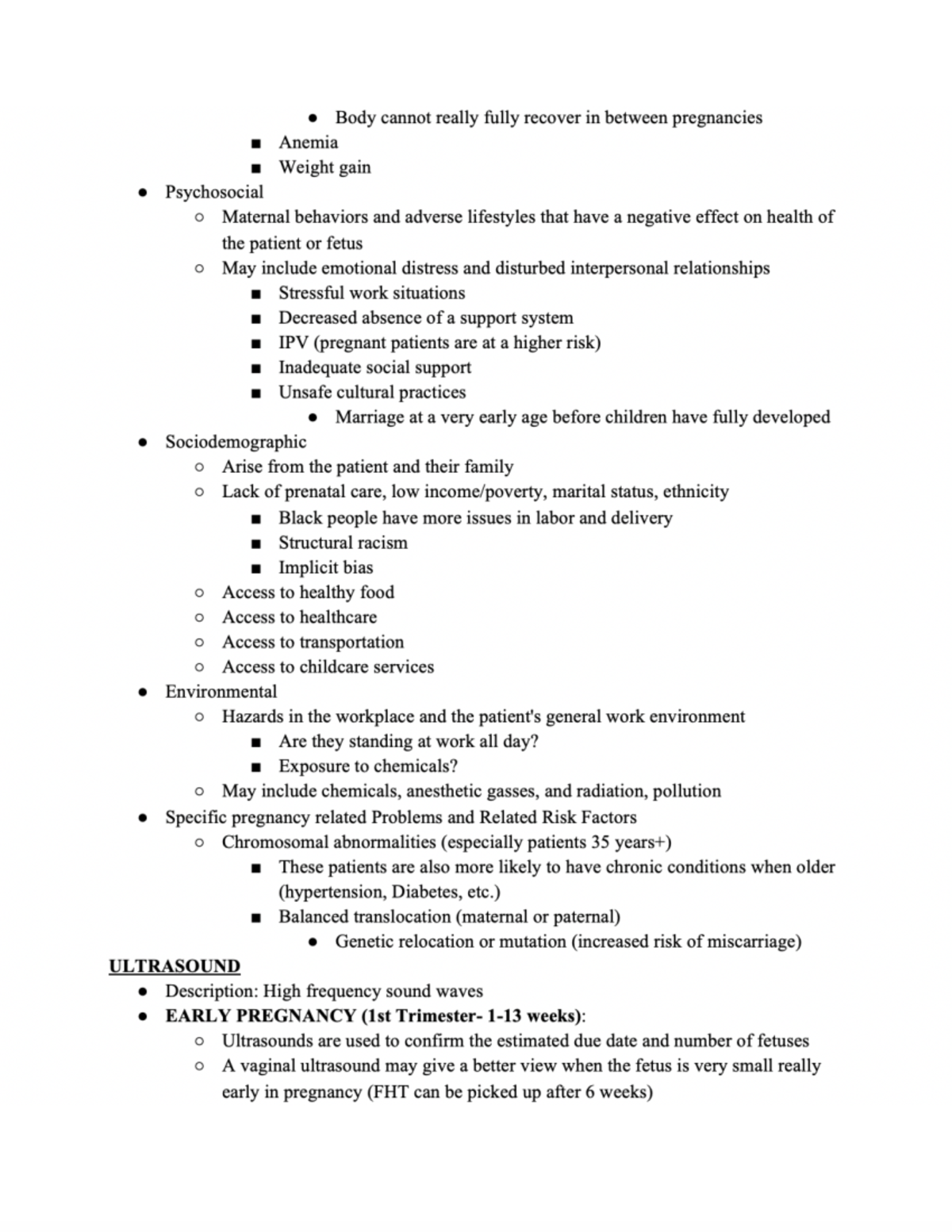 Assessing risk factors in pregnancies page 2 - NURS 326 - Studocu