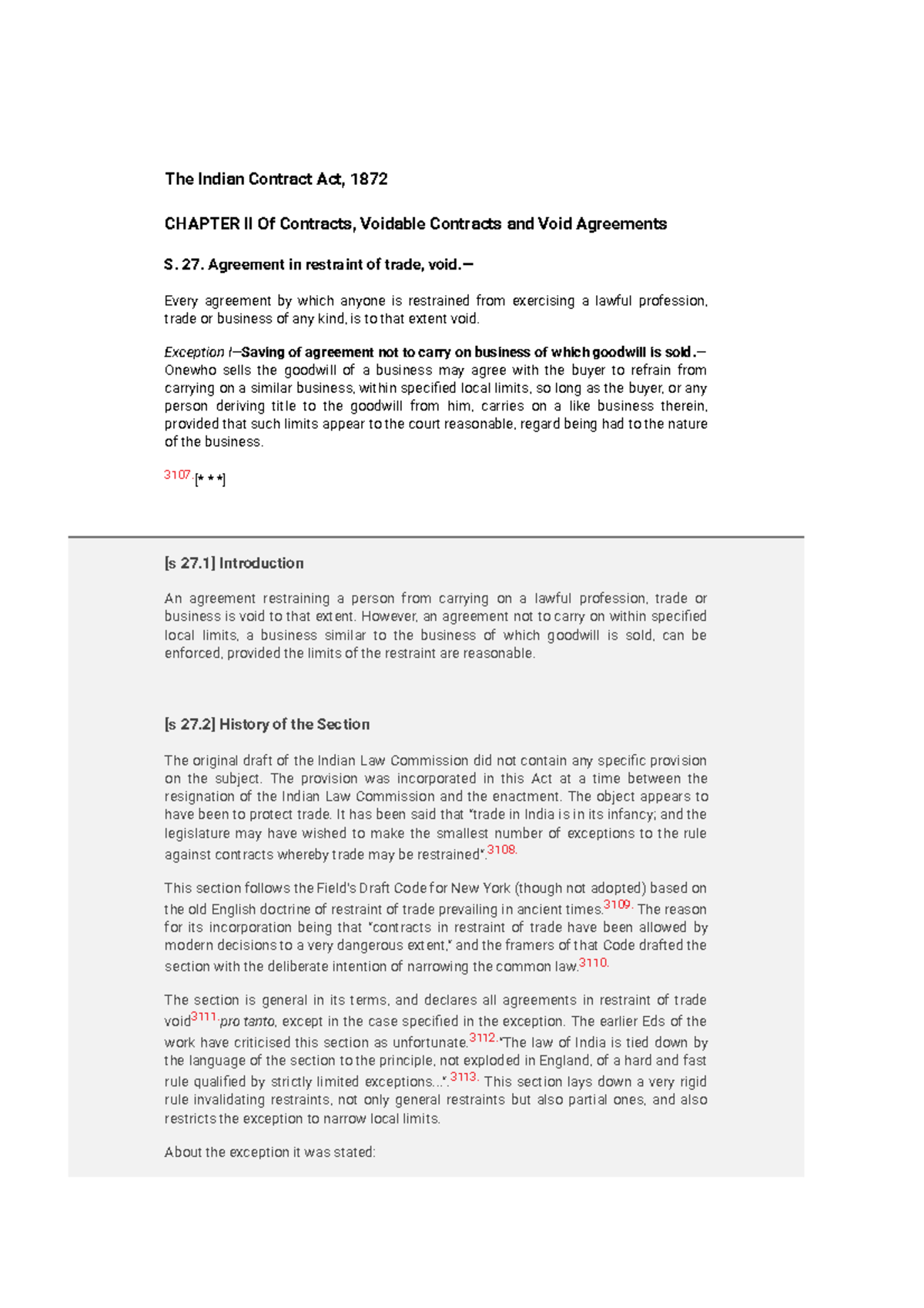 Section 27 - 27 clarity on the clarifications of the moot proposition ...
