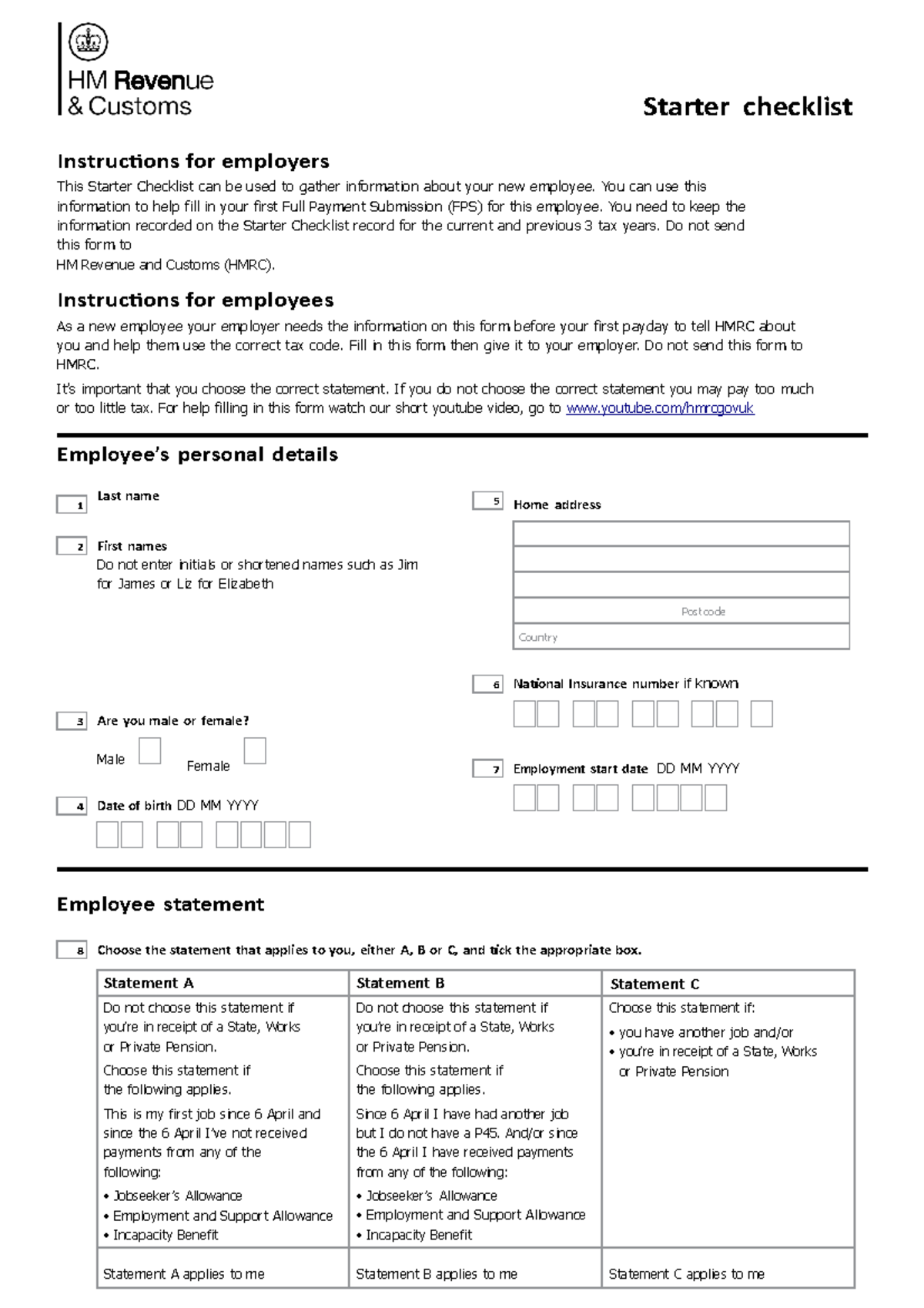 Starter checklist for 2020 to 2021 aaa - ARe1 - QUB - Studocu