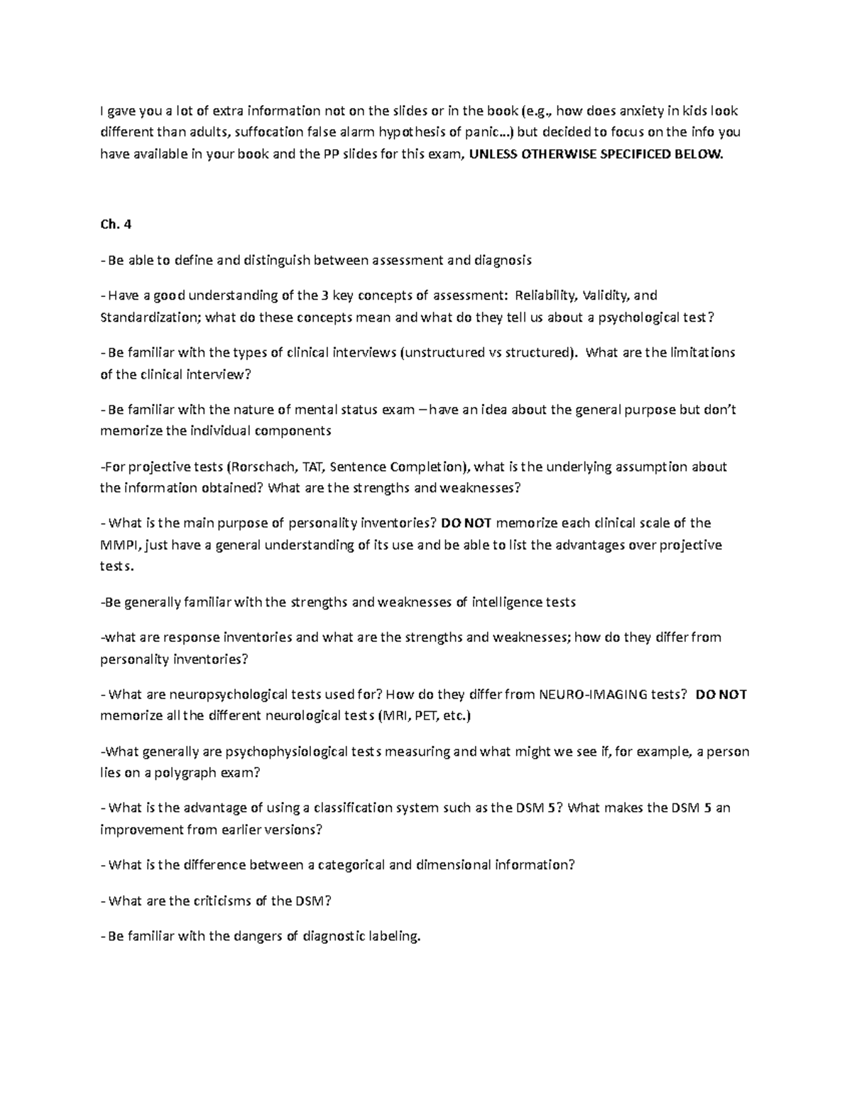 250 Exam 2 study guide F 22 - I gave you a lot of extra information not ...