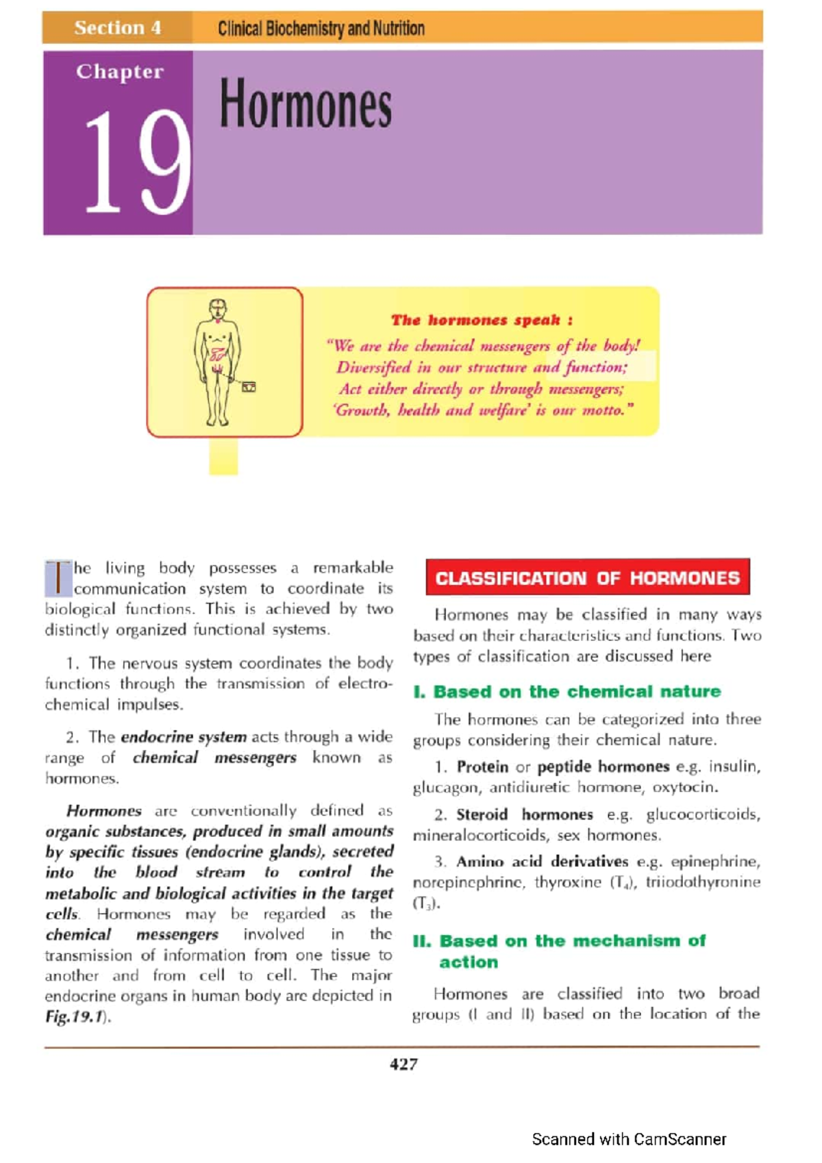 Hormones ( U Sathyanarayana ) - Biochemistry - Studocu