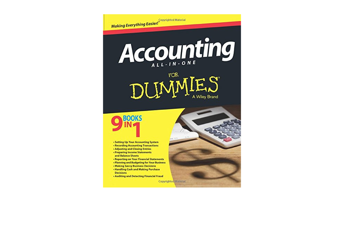 Download Accounting All in One For Dummies For Dummies Series unlimited ...