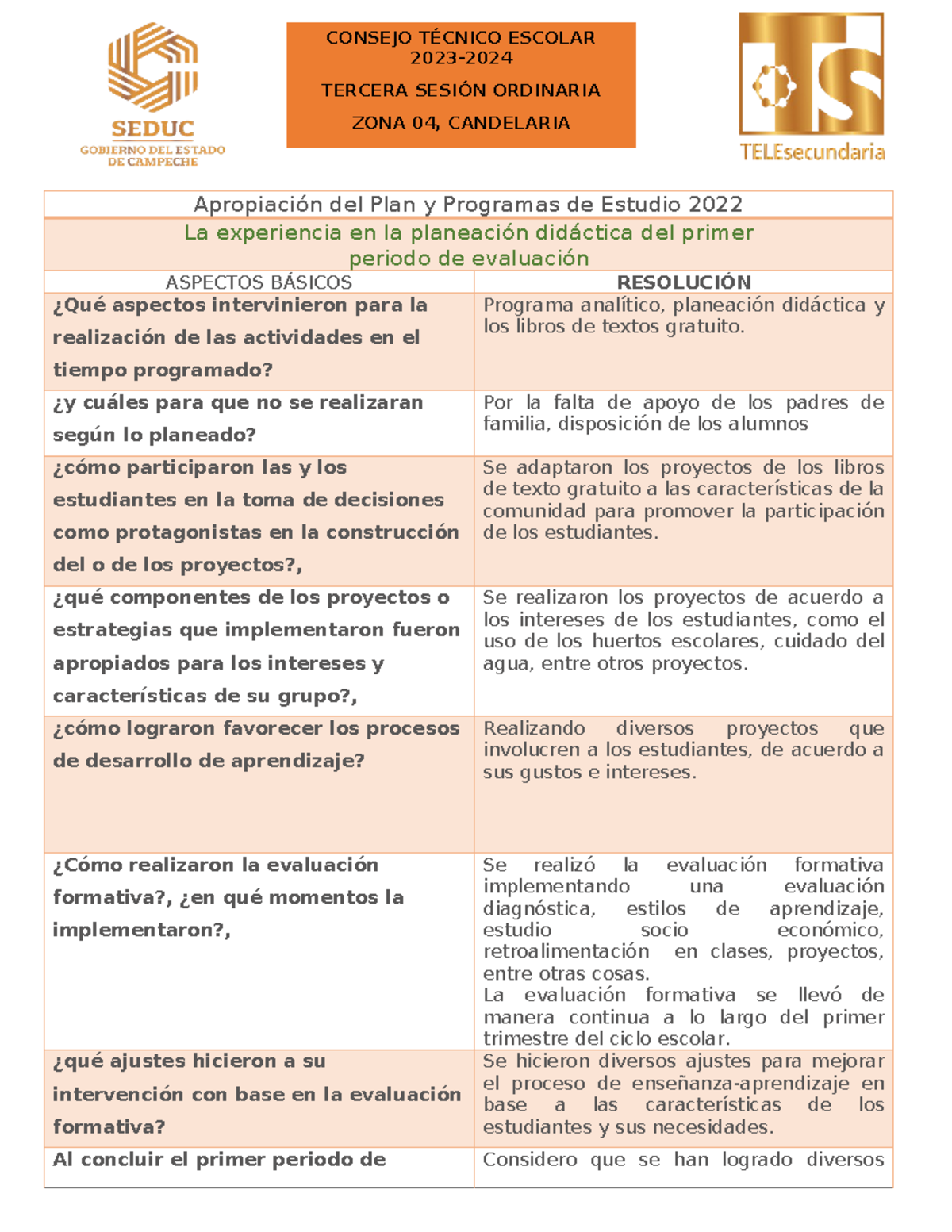 Apropiación del Plan y Programas de Estudio 2022 tele 89 - 2023 ...