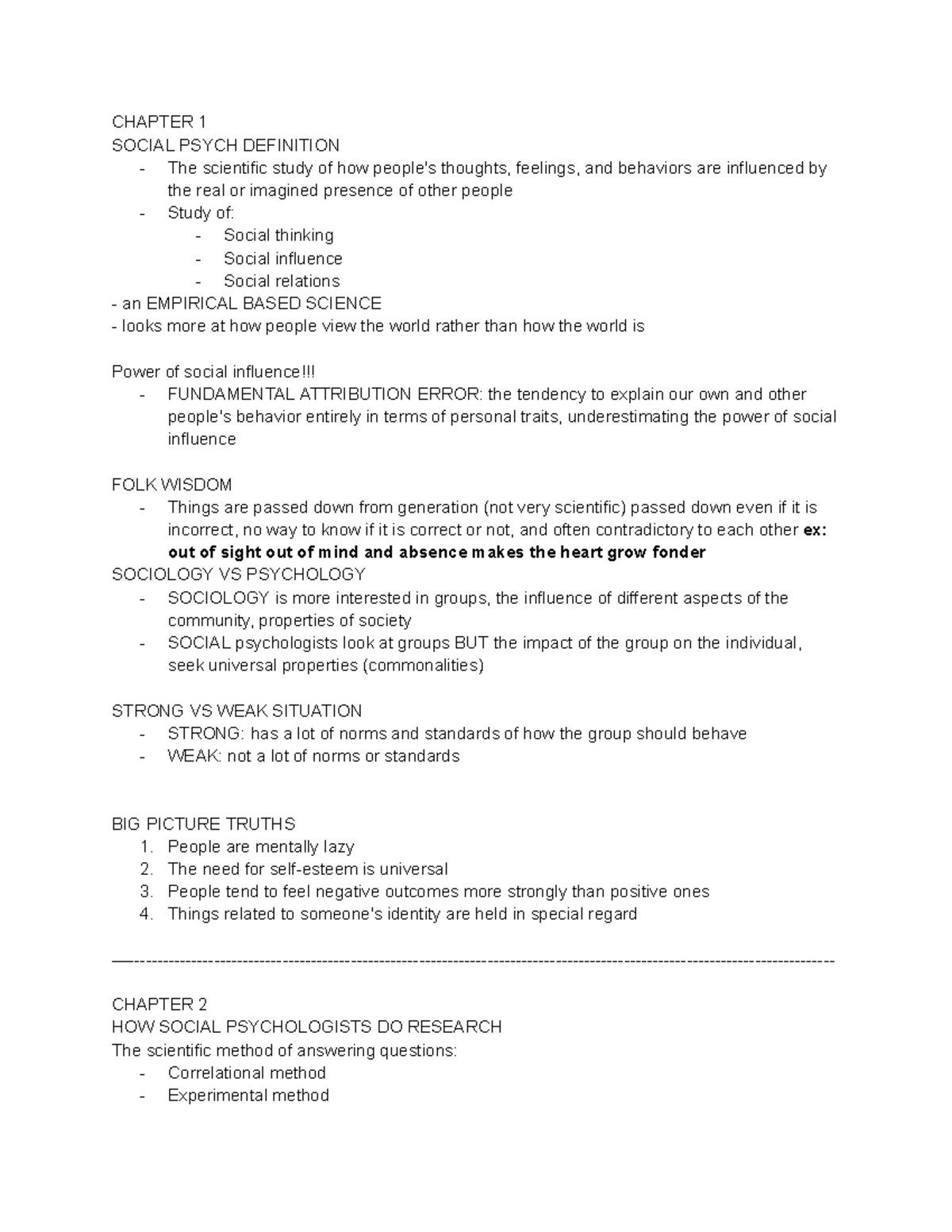 social-psychology-psy311-notes-chapter-1-3-chapter-1-social-psych