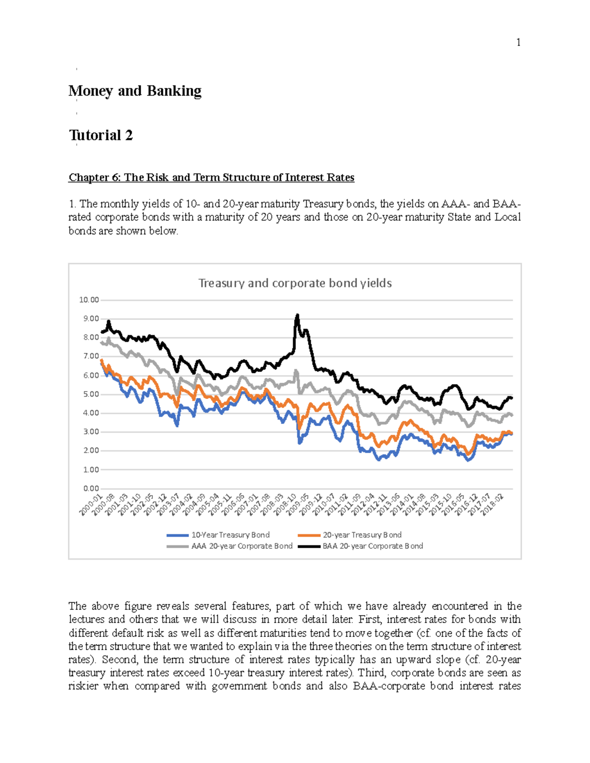Tutorial 2 answers6 Money and Banking Chapter 6 The Risk and Term