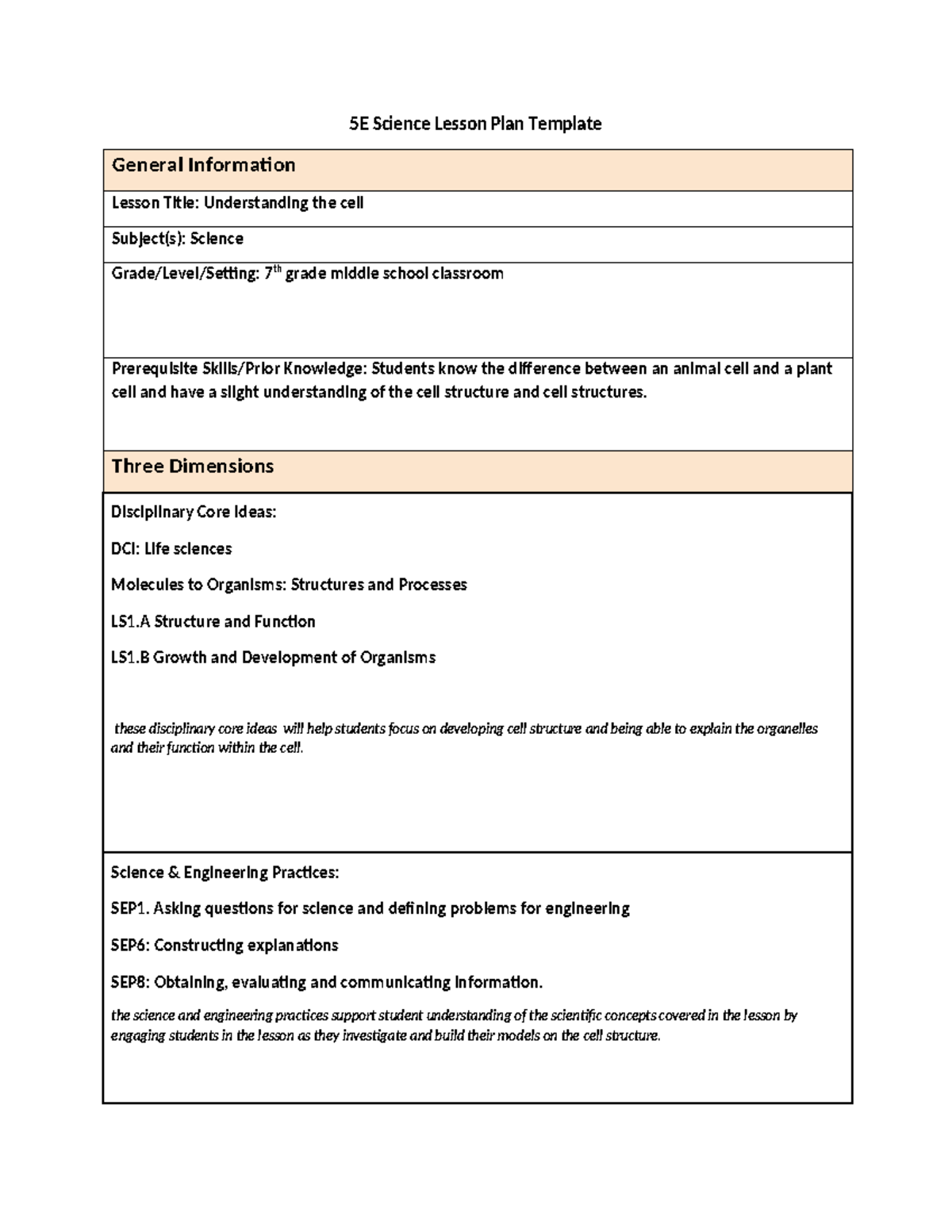 C645 task 3 - task 3 paper - 5E Science Lesson Plan Template General ...
