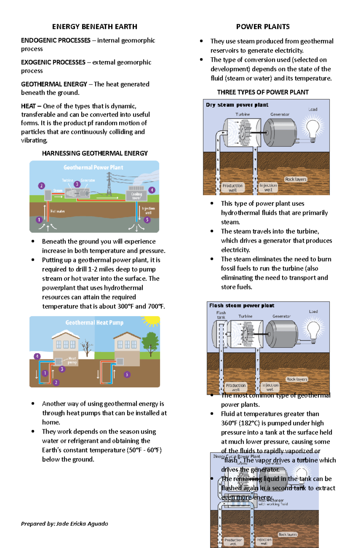 Earth- Science- Reviewer - ENERGY BENEATH EARTH ENDOGENIC PROCESSES ...